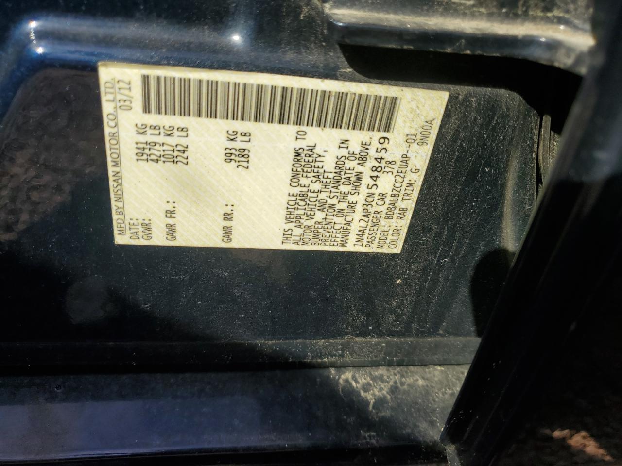 Nissan Altima Base Image 12