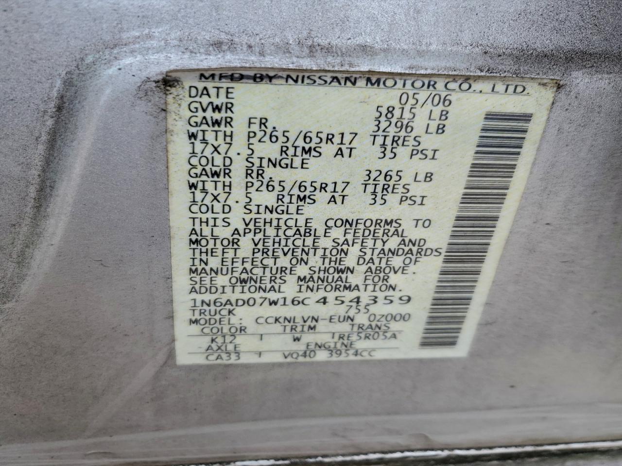 Nissan Frontier Crew Cab Le Image 12