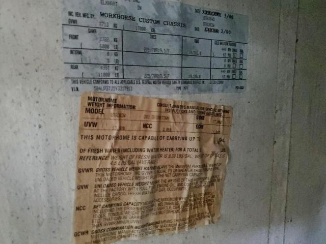 Workhorse Custom Cha Motorhome P3500 Image 7