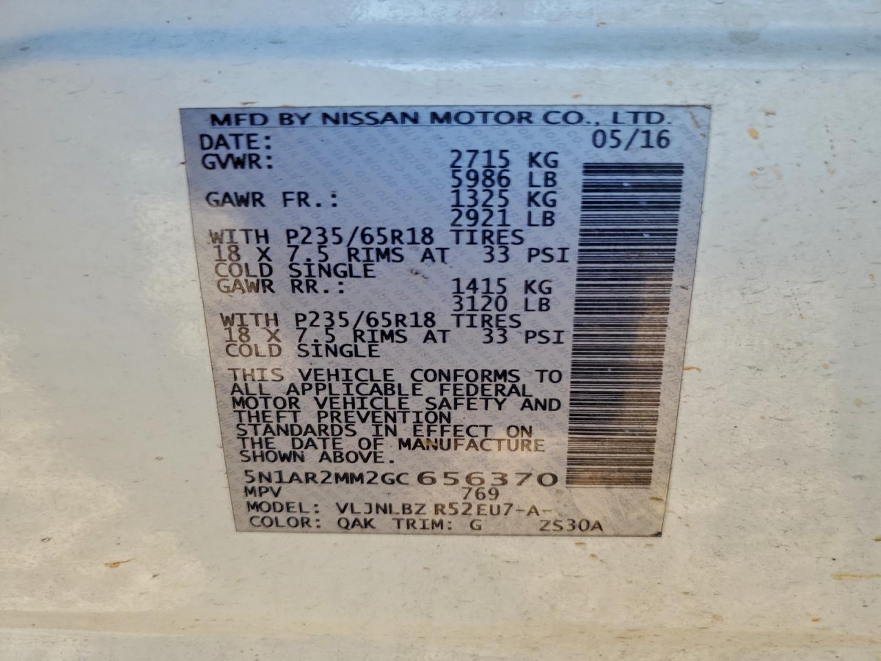 Nissan Pathfinder S Image 8