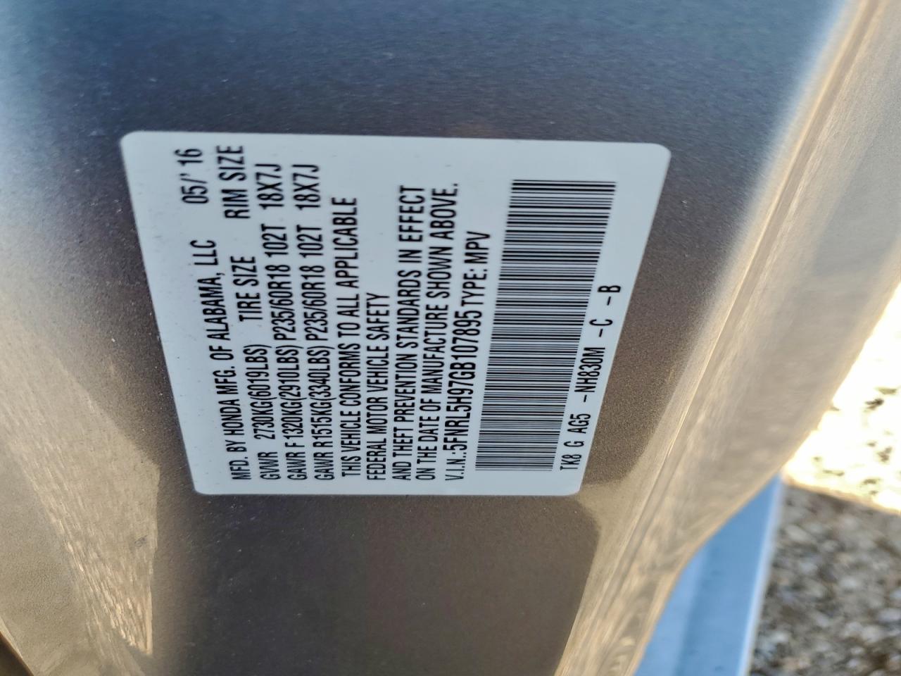 Honda Odyssey Touring Image 13