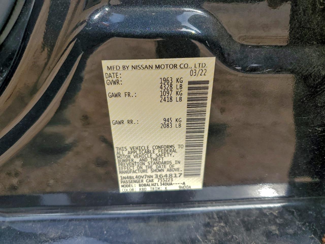 Nissan Altima Sv Image 10