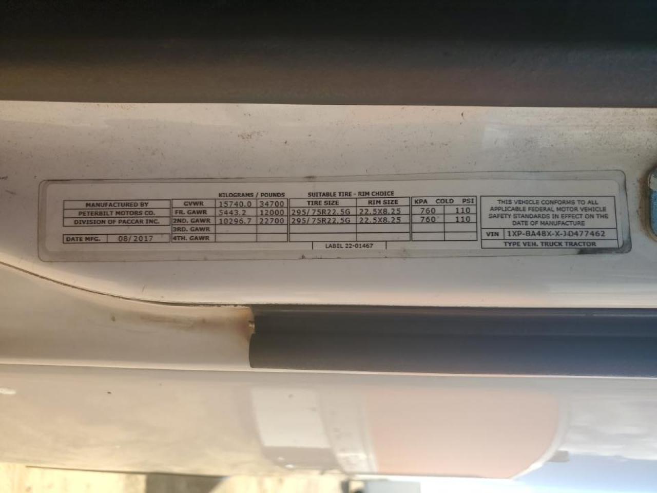 Peterbilt Tractor 579 Image 8